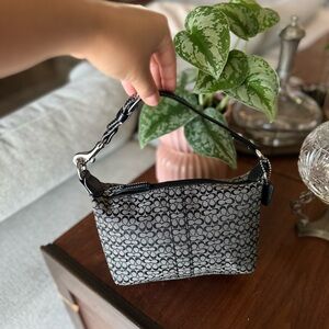 Coach Y2K Soho Mini Black and Grey Bag with Signature C’s